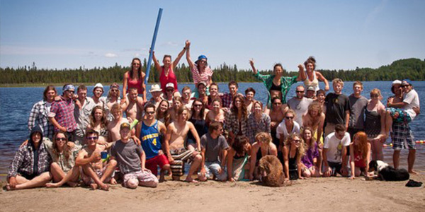 Group on the beach